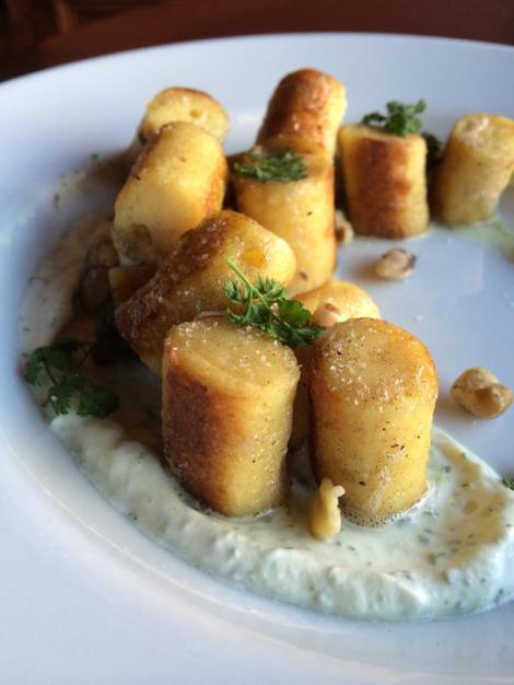 De Silva's Parisian Brown Butter Gnocchi With Chervil Mascarpone. courtesy of Taproom On 19th.