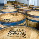 Double Nickel's stout and rye ale are currently aging in these barrels. 