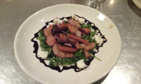 Roasted Root salad. Nomad Pizza, 7th St. Philadelphia.