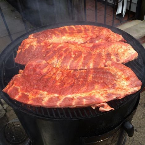 Hampshire pork ribs from Pat LaFrieda. Test run benefited lucky Taproom guest on 12.29. Free ribs!