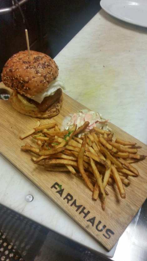 The Pig Fillet at Prohibition Taproom. Kitchen shot courtesy of Chef Val Stryjewski. 