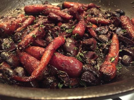 Almost done after braising for over an hour. 